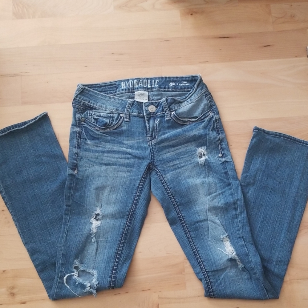 COPY - Boot cut ripped jeans
